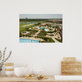 Tropische Golf Resort Print (Keuken)