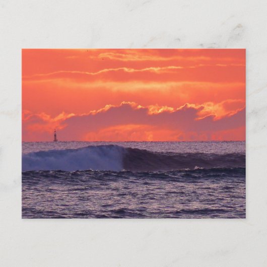 Tropische golven briefkaart (Voorkant)