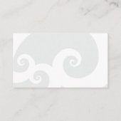 Tropische golven Gele Hibiscus-bestemming bruiloft Plaatskaartje (Achterkant)