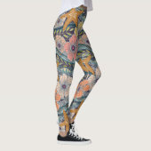tropische golven moerbei leggings (Rechts)