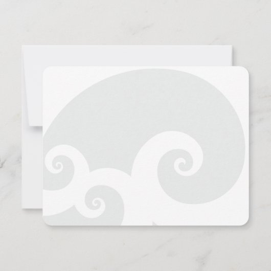 Tropische golven roze hibiscus Destination Wedinat Bedankkaart (Achterkant)