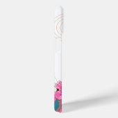 Tropische golven warme roze hibiscus strand bomen Case-Mate iPhone case (Achterkant / Rechts)