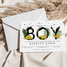 Tropische gouddinosauriërs Baby shower