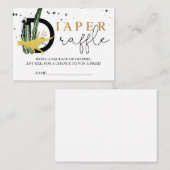 Tropische gouddinosauriërs luierspoelstop informatiekaartje (Voorkant / Achterkant)