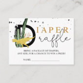 Tropische gouddinosauriërs luierspoelstop informatiekaartje (Voorkant)