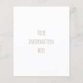 tropische gouden anananas flyer (Achterkant)