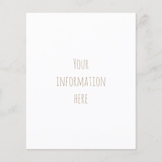 tropische gouden anananas flyer (Achterkant)