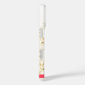 Tropische Gouden Bloemsparkels Case-Mate iPhone Case (Achterkant / Rechts)