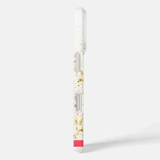 Tropische Gouden Bloemsparkels Case-Mate iPhone Case (Achterkant / Rechts)