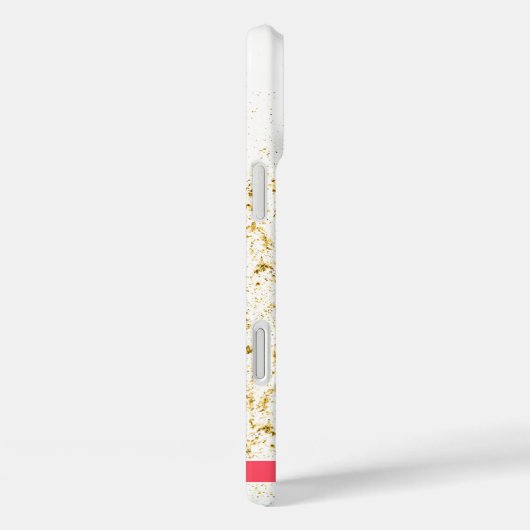 Tropische Gouden Bloemsparkels Case-Mate iPhone Case (Achterkant / Rechts)