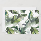 Tropische gouden bruiloft kaart (Achterkant)