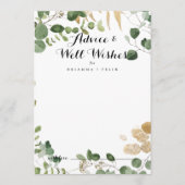 Tropische gouden bruiloft Wishes Advice Kaart (Voorkant)