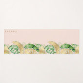 tropische gouden foliën Monogram Yoga Mat (Voorkant (horizontaal))