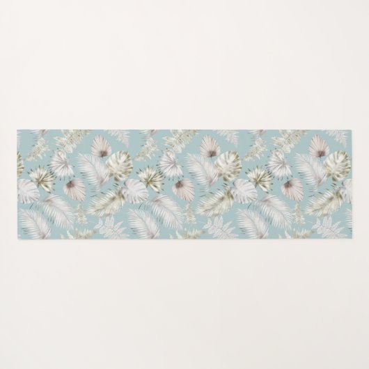 tropische gouden foliën Monogram Yoga Mat (Achterkant (horizontaal))