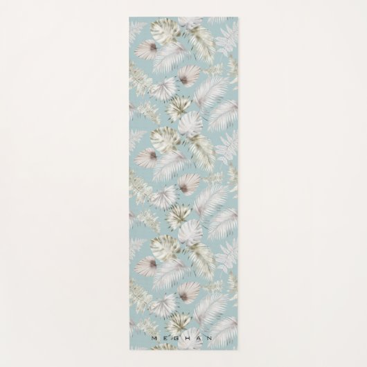 tropische gouden foliën Monogram Yoga Mat (Voorkant)