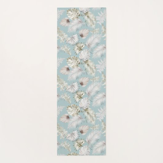 tropische gouden foliën Monogram Yoga Mat (Achterkant)