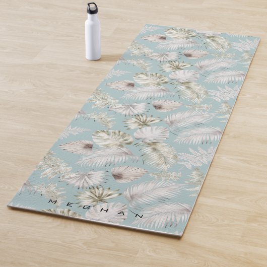 tropische gouden foliën Monogram Yoga Mat (In situ)