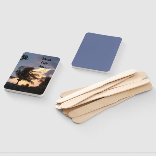 Tropische Gouden onweerswolk op handheld fan Handwaaier (Niet-gemonteerd)