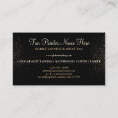 Tropische Gouden Palm Tree Tan Spray Mousserende Visitekaartje (Achterkant)