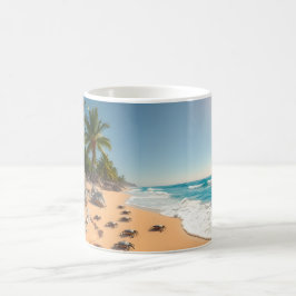 Tropische Gouden Schelp Strand Chic Koffiemok