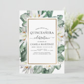 Tropische graafmachines van de Quinceañera Kaart (Staand voorkant)