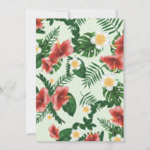 Tropische graan Exotic Parrots Wild 1 verjaardag Kaart (Achterkant)