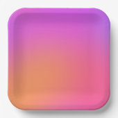 Tropische gradiënt papieren bordje (Voorkant)