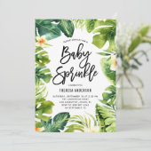 Tropische grafie en Baby-stekellak Kaart (Staand voorkant)