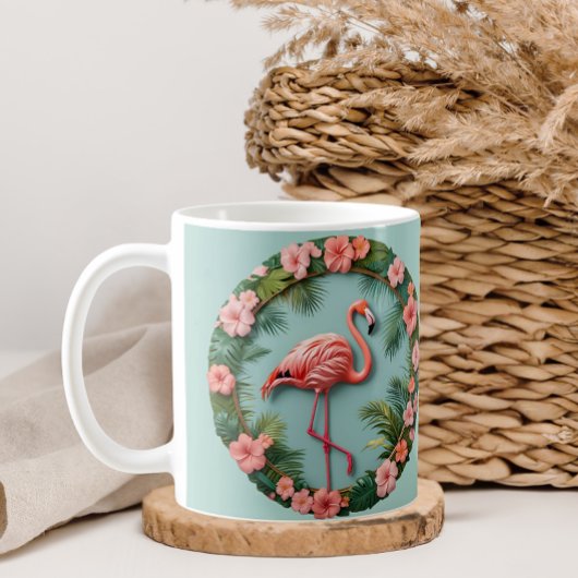 tropische gratiebalancerende flamingo koffiemok