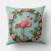tropische gratiebalancerende flamingo kussen (Achterkant)