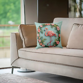 tropische gratiebalancerende flamingo kussen