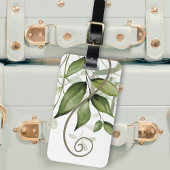 Tropische Greenery Bagagelabel