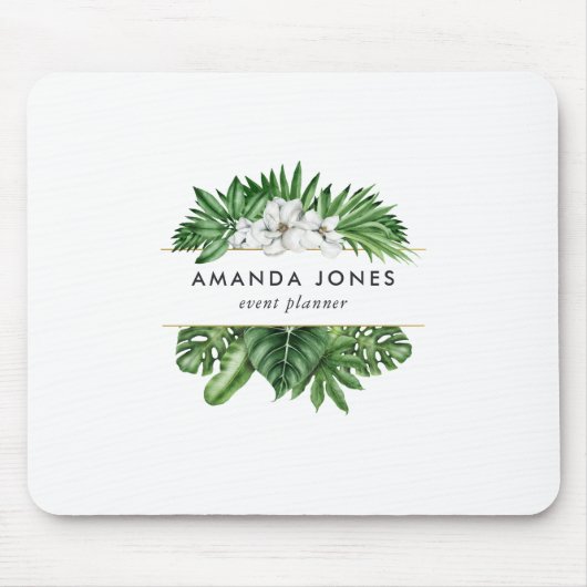 Tropische Greenery Foliage Muismat (Voorkant)