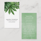 Tropische Greenery Foliage Visitekaartje (Voorkant / Achterkant)