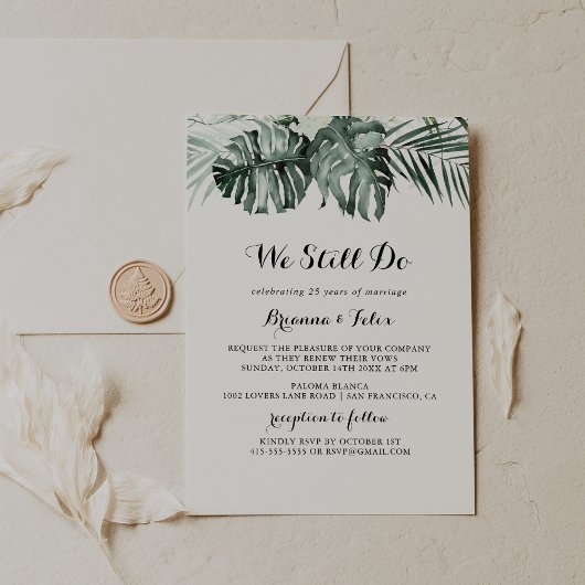 Tropische Greenery White we doen nog steeds met st Kaart