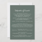 Tropische Greenery White Wedding Welcome Letter (Achterkant)