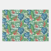 Tropische groen Floral Inpakpapier Vel (Voorkant)