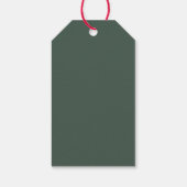 Tropische groen-witte Floral bruiloft Dank je Cadeaulabel (Achterkant)