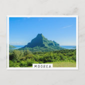 Tropische groene berg op Moorea Briefkaart (Voorkant)