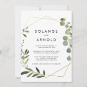 Tropische groene bladeren achter & voorkant formel kaart (Voorkant)