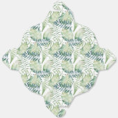 Tropische groene bladeren Aloha Bedankdoosjes (Ongevouwen)