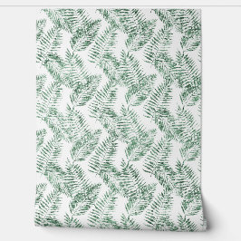 Tropische groene bladeren behang