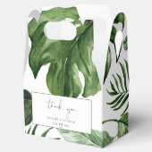 Tropische groene bladeren Bruiloft Feest Favor doz Bedankdoosjes (Geopend)