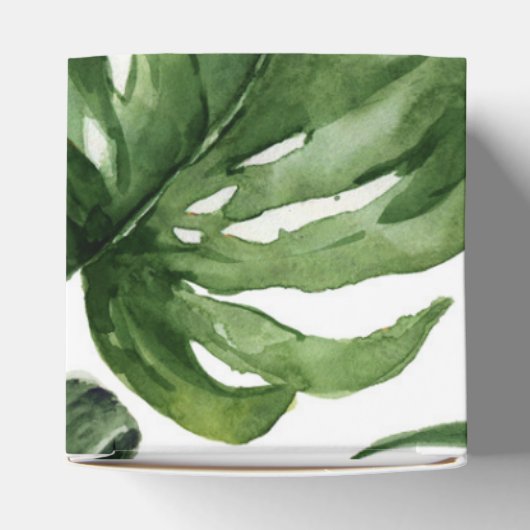 Tropische groene bladeren Bruiloft Feest Favor doz Bedankdoosjes (Bovenkant)