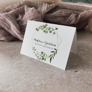 Tropische Groene Bladeren Dank Je Bedankkaart