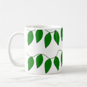 Tropische groene bladeren koffiemok (Links)