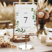 Tropische groene bladeren Mesa Spaanse bruiloft Kaart