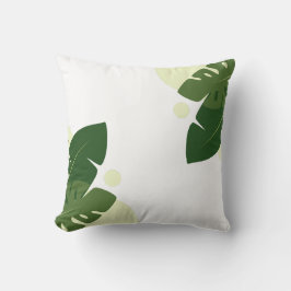 Tropische groene bladeren Natuur ontwerp Kussen