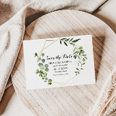 Tropische groene bladeren Trouw Save the Date Kaart