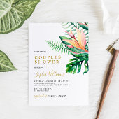 Tropische groene bloemen moderne stellen kaart